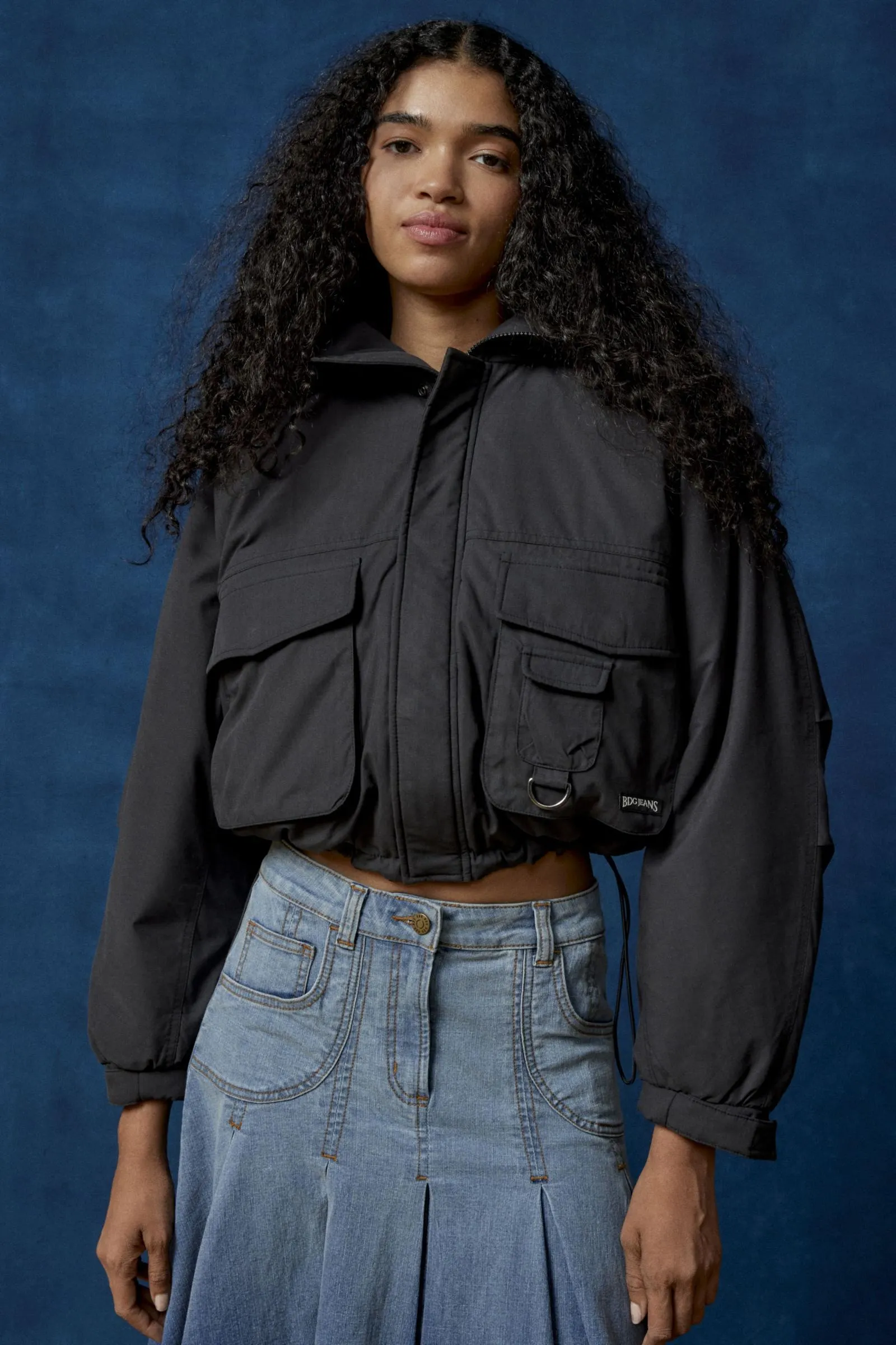BDG Cropped Utility Puffer Jacket