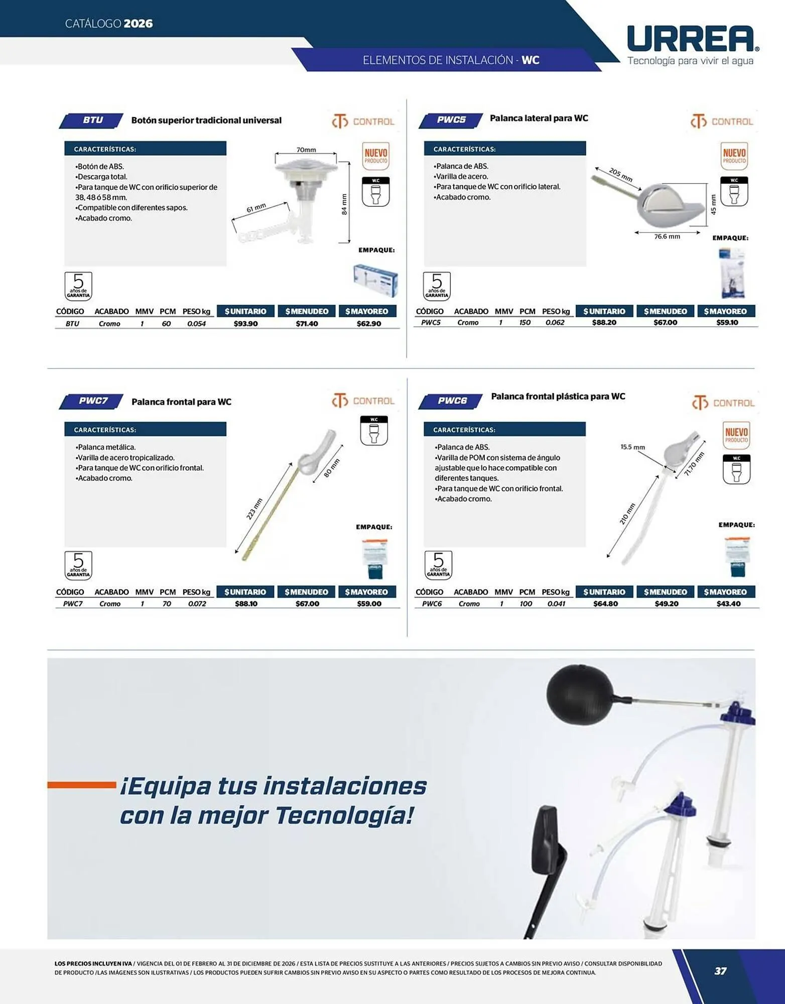 Catálogo de Catálogo Urrea 24 de abril al 31 de diciembre 2026 - Pagina 39