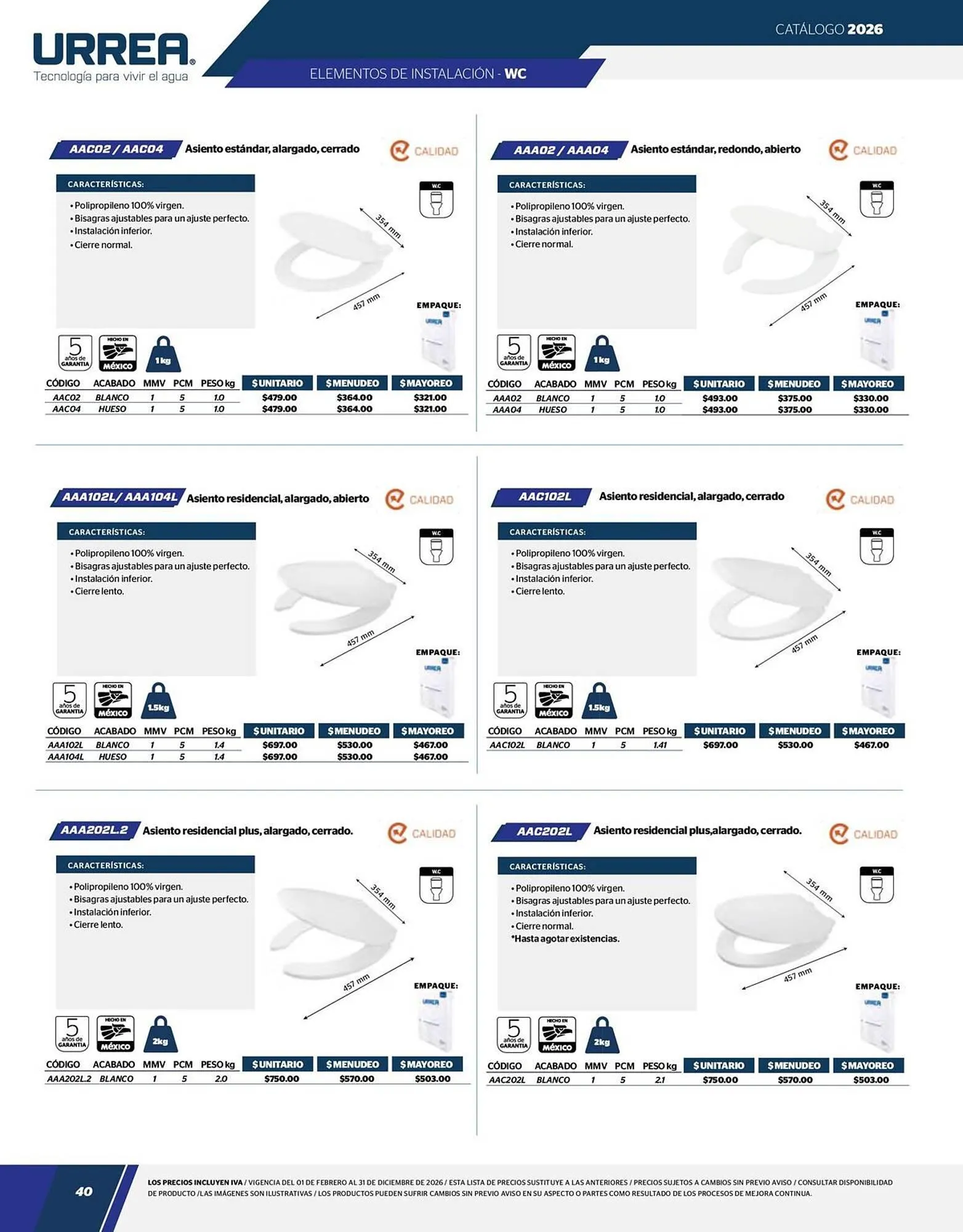 Catálogo de Catálogo Urrea 24 de abril al 31 de diciembre 2026 - Pagina 42