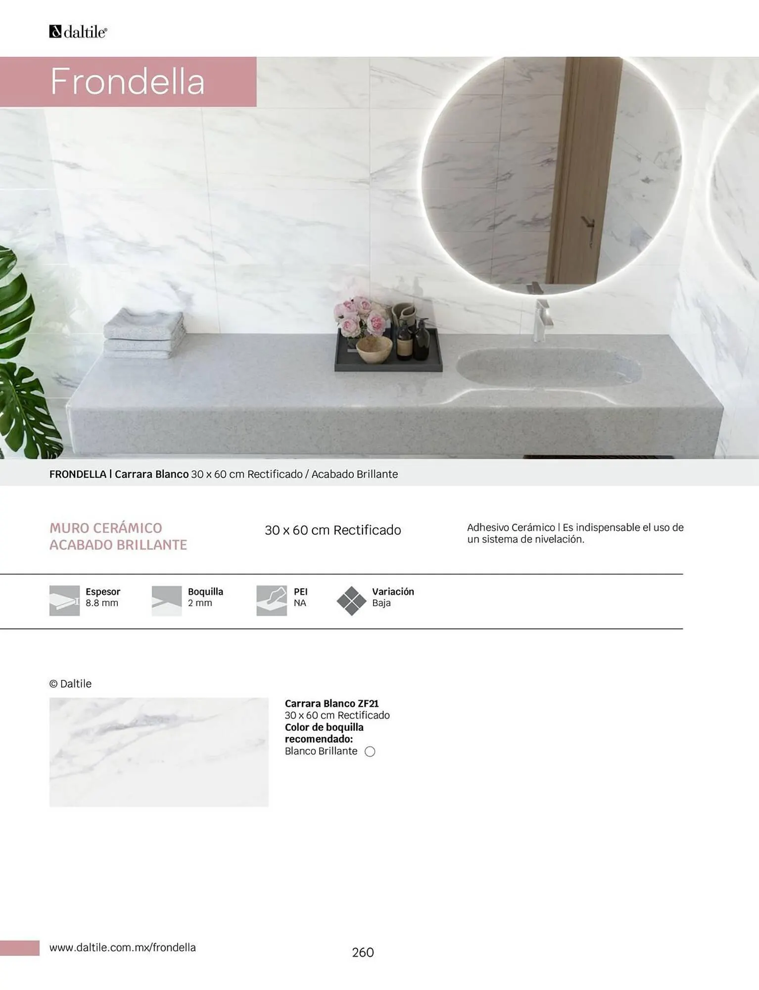 Catálogo de Catálogo Daltile 1 de enero al 31 de diciembre 2024 - Pagina 260