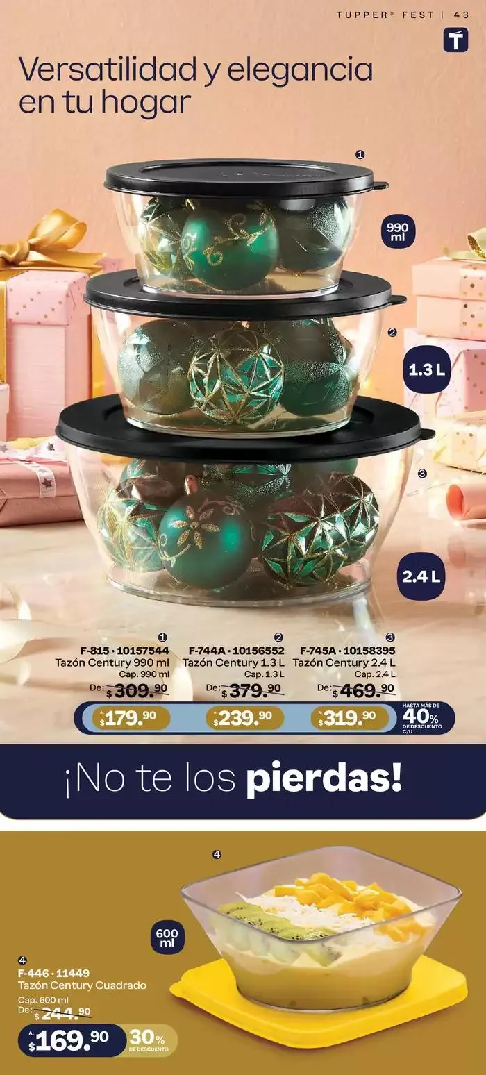 Catálogo de Tupper Tips 20 de diciembre al 29 de diciembre 2024 - Pagina 43