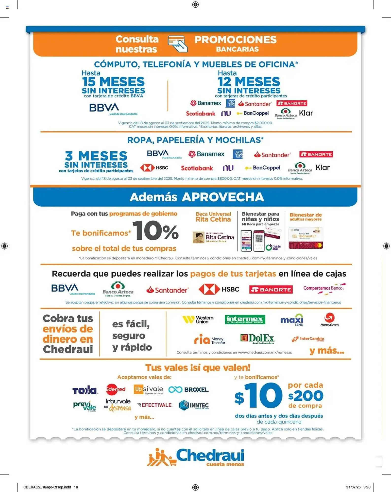 Catálogo de Catálogo Chedraui 18 de agosto al 3 de septiembre 2025 - Pagina 16