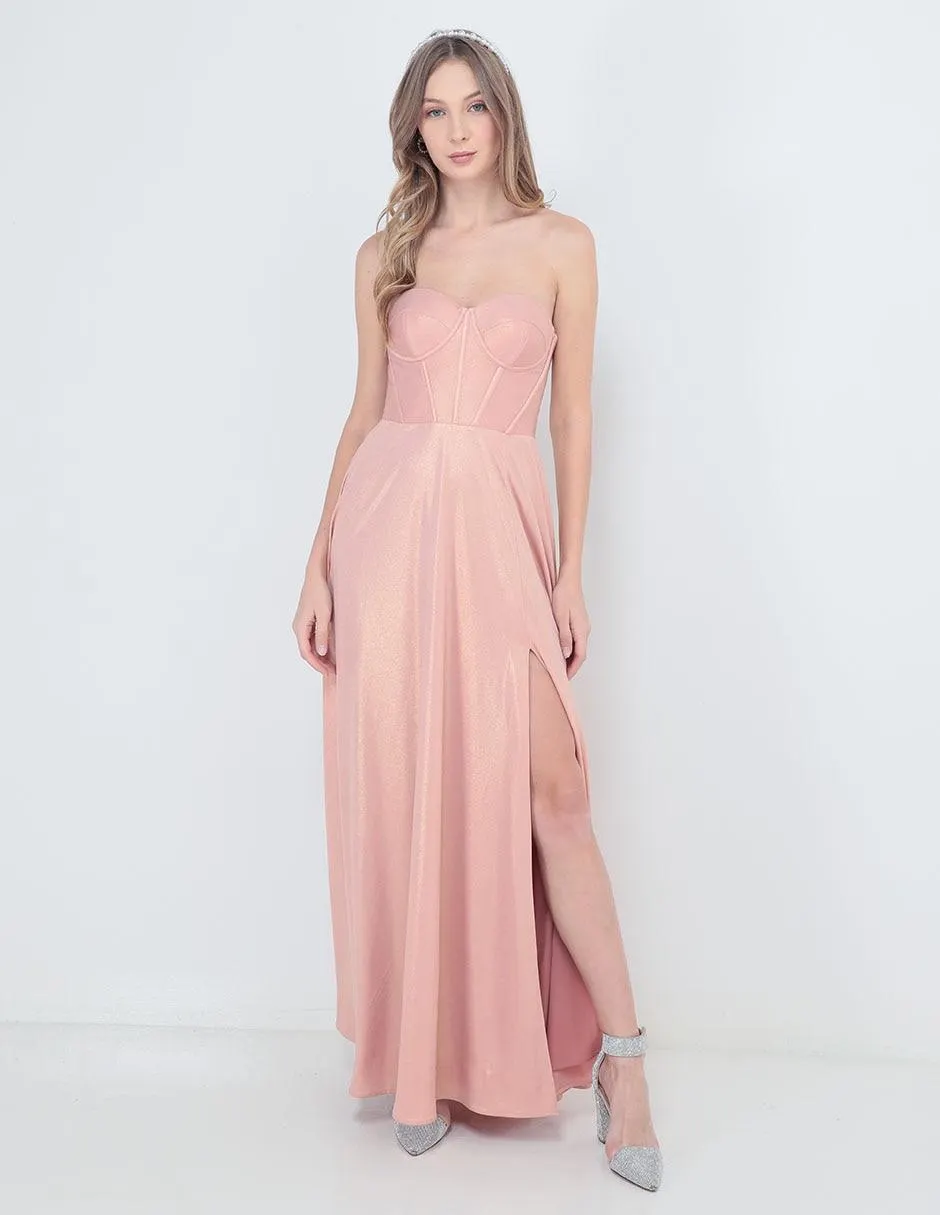 Vestido maxi de fiesta Eva Brazzi escote corazón