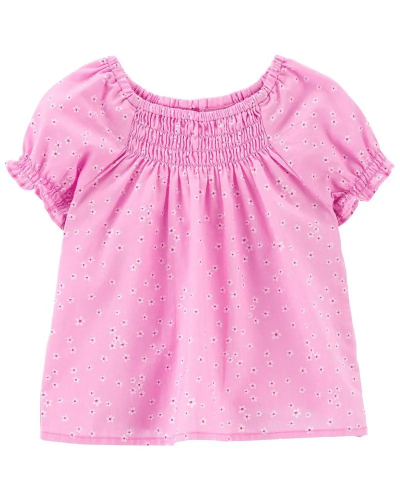 Blusa Fruncida De Flores Oshkosh B'Gosh