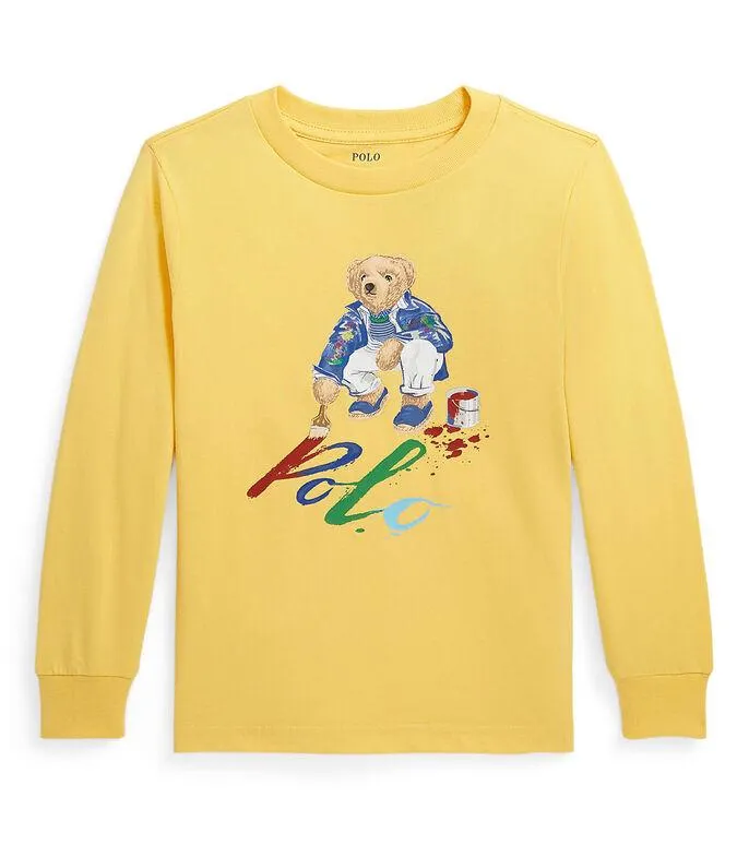 Playera con Polo Bear manga larga Niño