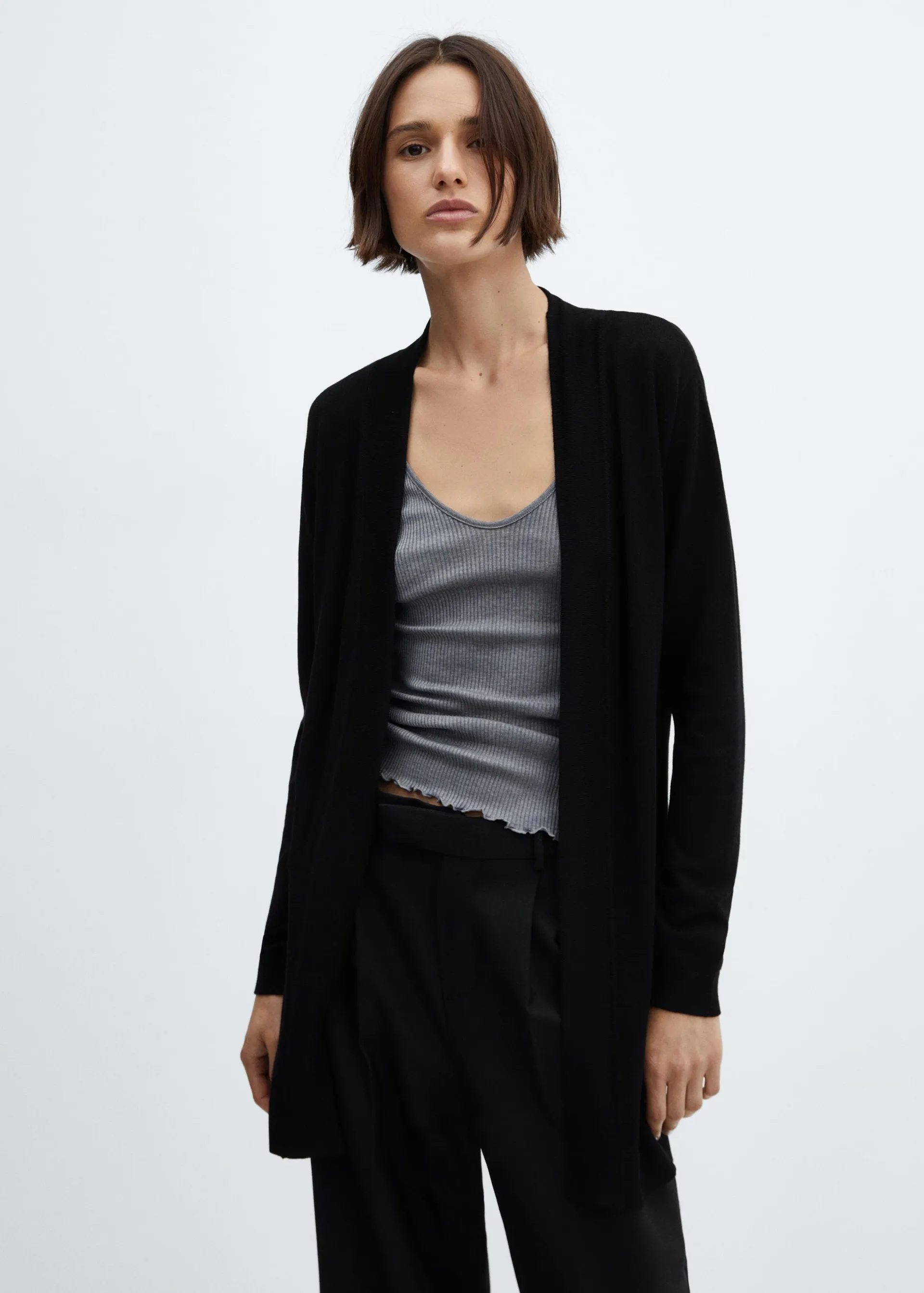 Cárdigan punto fino