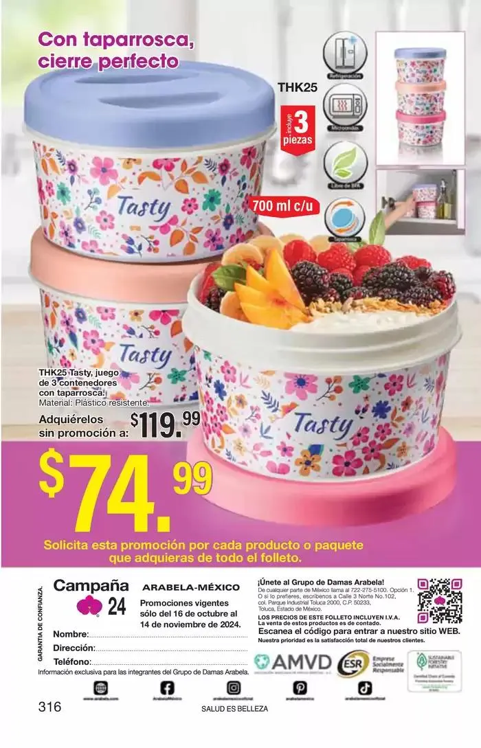 Catálogo de Arabela Campaña 24 24 de octubre al 14 de noviembre 2024 - Pagina 286