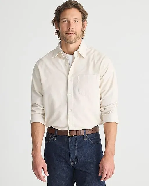 Fine-wale corduroy shirt