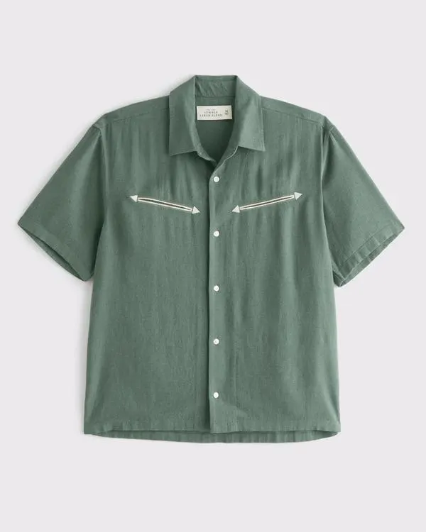 Western Linen Blend Shirt