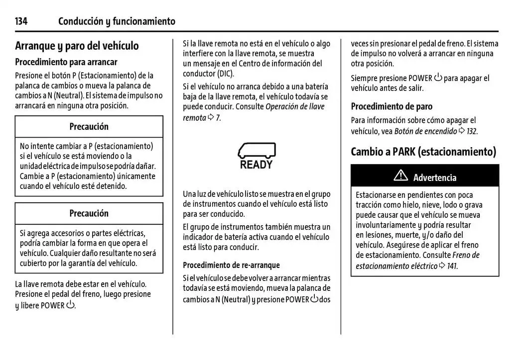 Catálogo de BrightDrop 400 Y BrightDrop 600 Manual del propietario 22 de enero al 31 de diciembre 2025 - Pagina 135