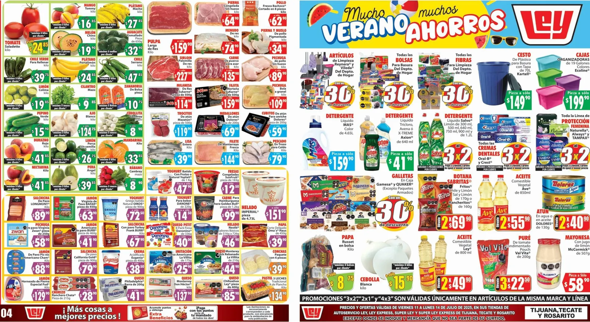 Catálogo de Catálogo Casa Ley 11 de julio al 14 de julio 2025 - Pagina 1