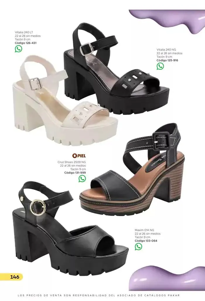 Catálogo de Pakar Sandalia 31 de enero al 31 de mayo 2025 - Pagina 146