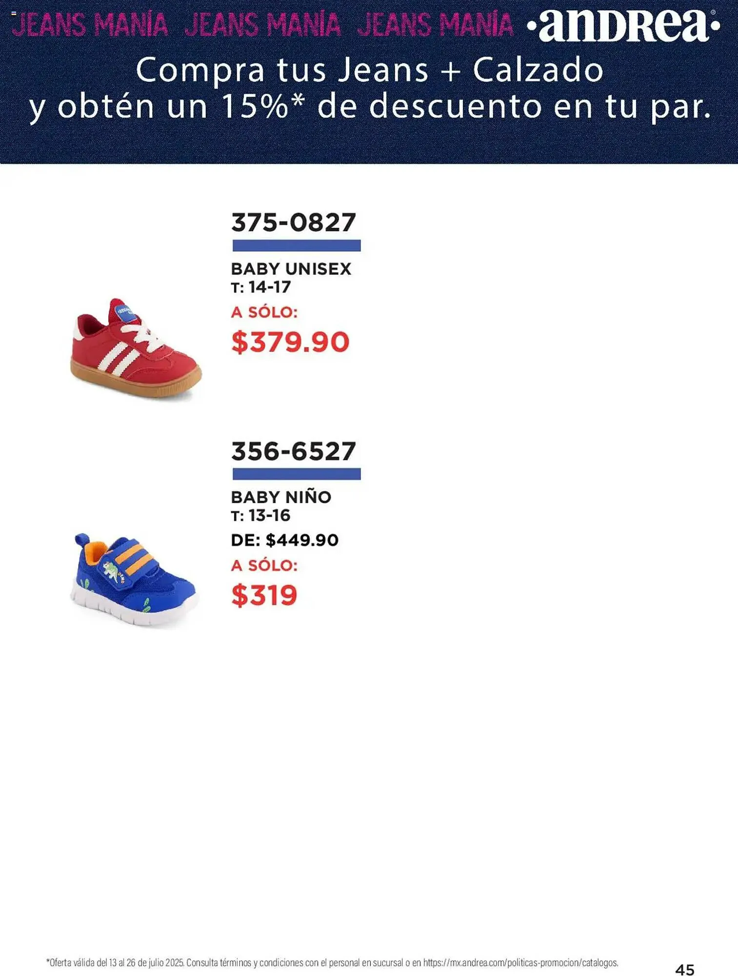 Catálogo de Catálogo Andrea 13 de julio al 27 de julio 2025 - Pagina 45