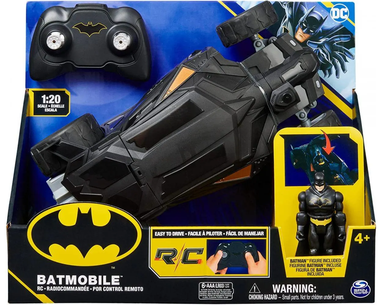 DC Comics Coche por Control Remoto Batimóvil de Batman