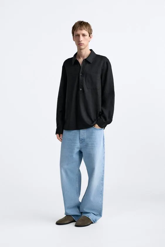 100% LINEN POLO SHIRT