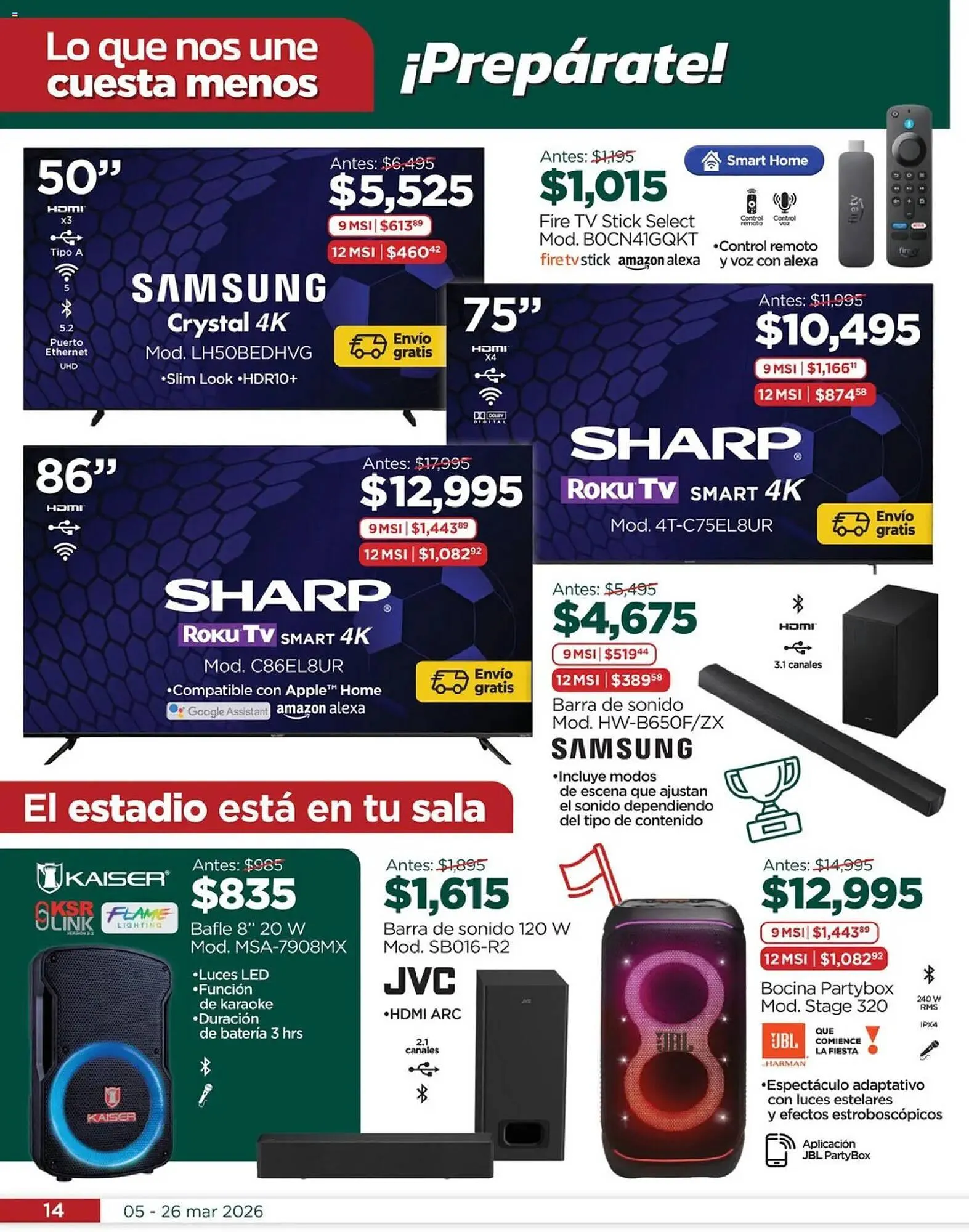 Catálogo de Folleto Chedraui 5 de marzo al 26 de marzo 2026 - Pagina 14