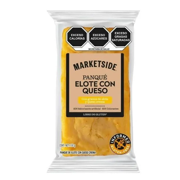 Panqué Marketside elote con queso sin gluten 100 g