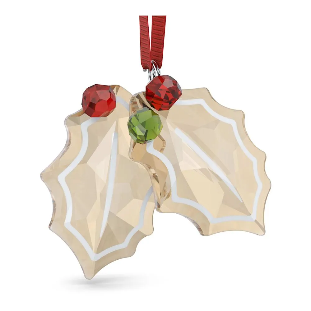 Holiday Cheers Decoración Hojas de Acebo Pan de jengibre