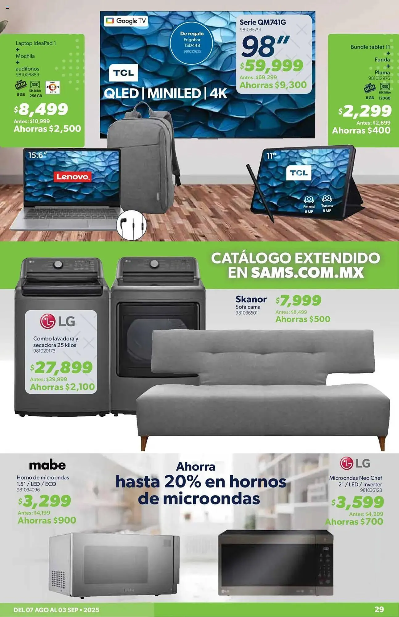 Catálogo de Catálogo Sam's Club 7 de agosto al 4 de septiembre 2025 - Pagina 29