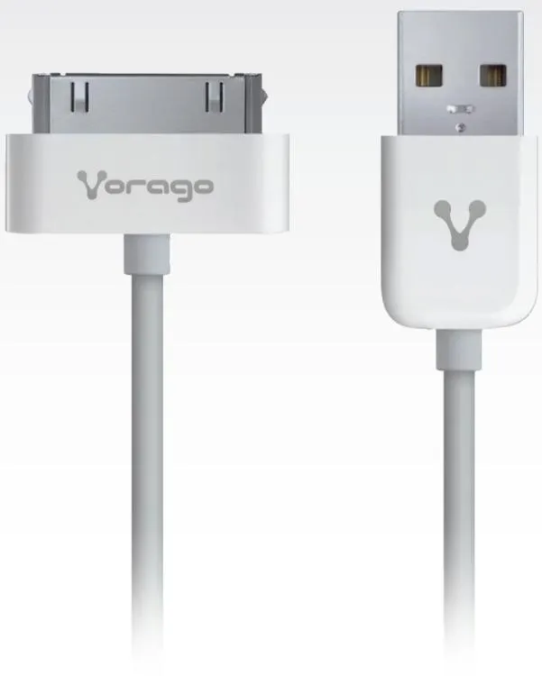 Cable Usb Apple 30 Pines Cab-114 Vorago Blanco 1.5 Metros
