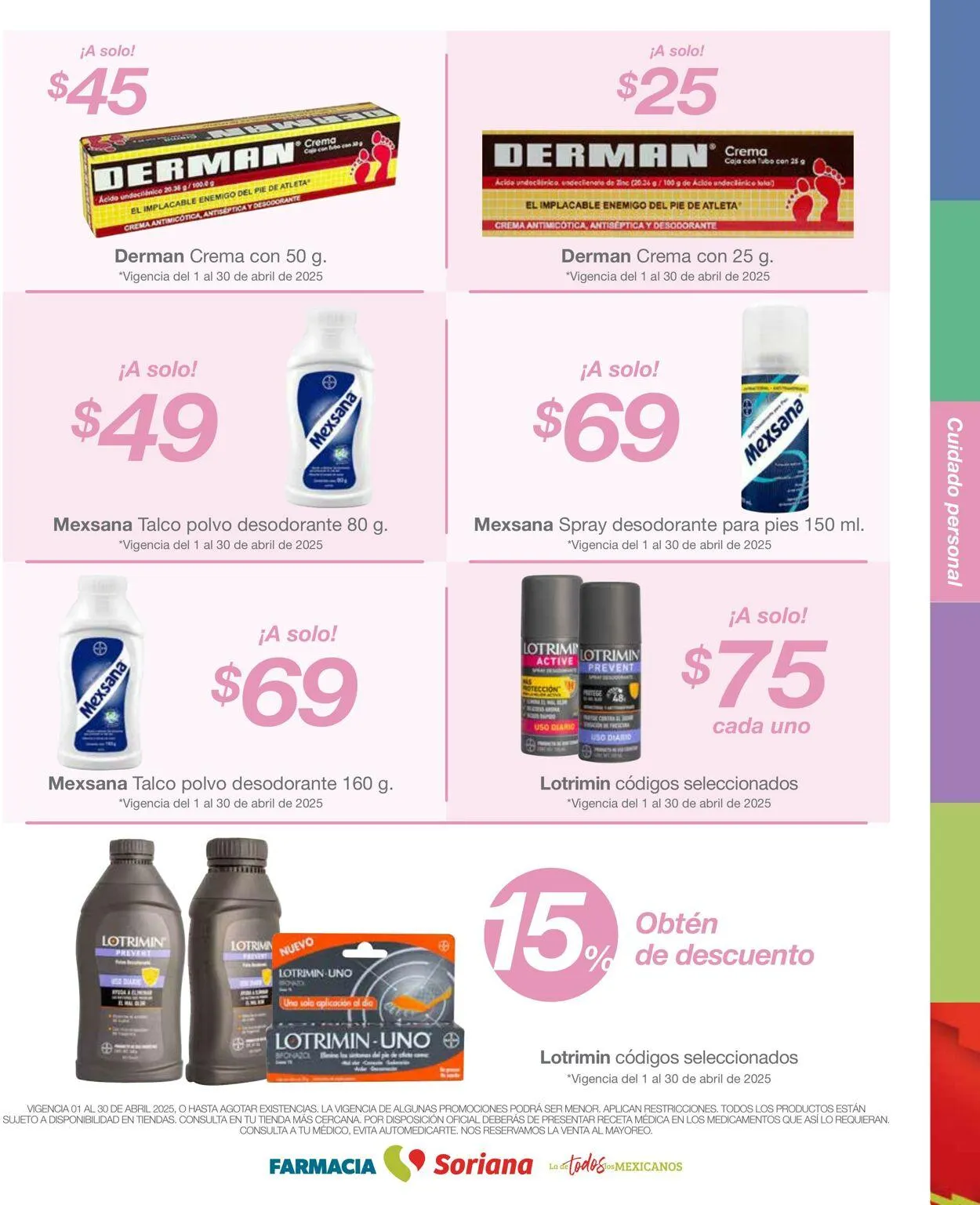 Catálogo de Soriana - Folleto Farmacia Abril Híper Nacional Oferta actual 1 de abril al 30 de abril 2025 - Pagina 10