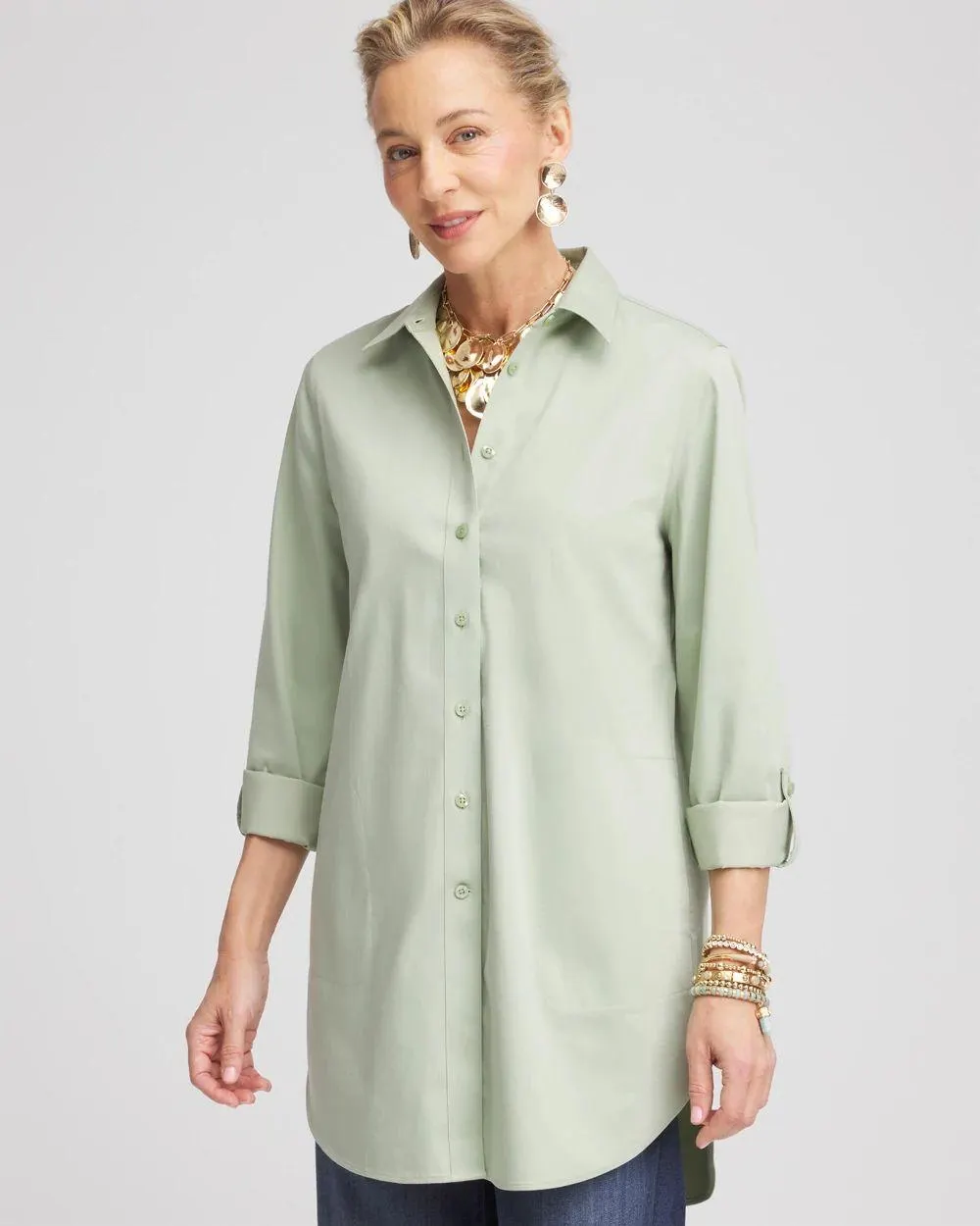 No Iron ™ Pocket Tunic