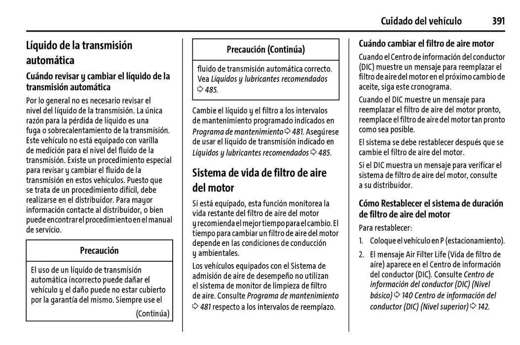 Catálogo de Cheyenne 2025 Manual del propietario 22 de enero al 31 de diciembre 2025 - Pagina 392
