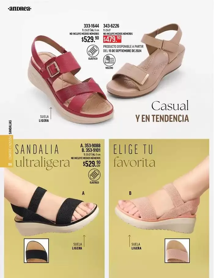 Catálogo de ANDREA - CALZADO CONFORT 26 de agosto al 25 de enero 2025 - Pagina 86
