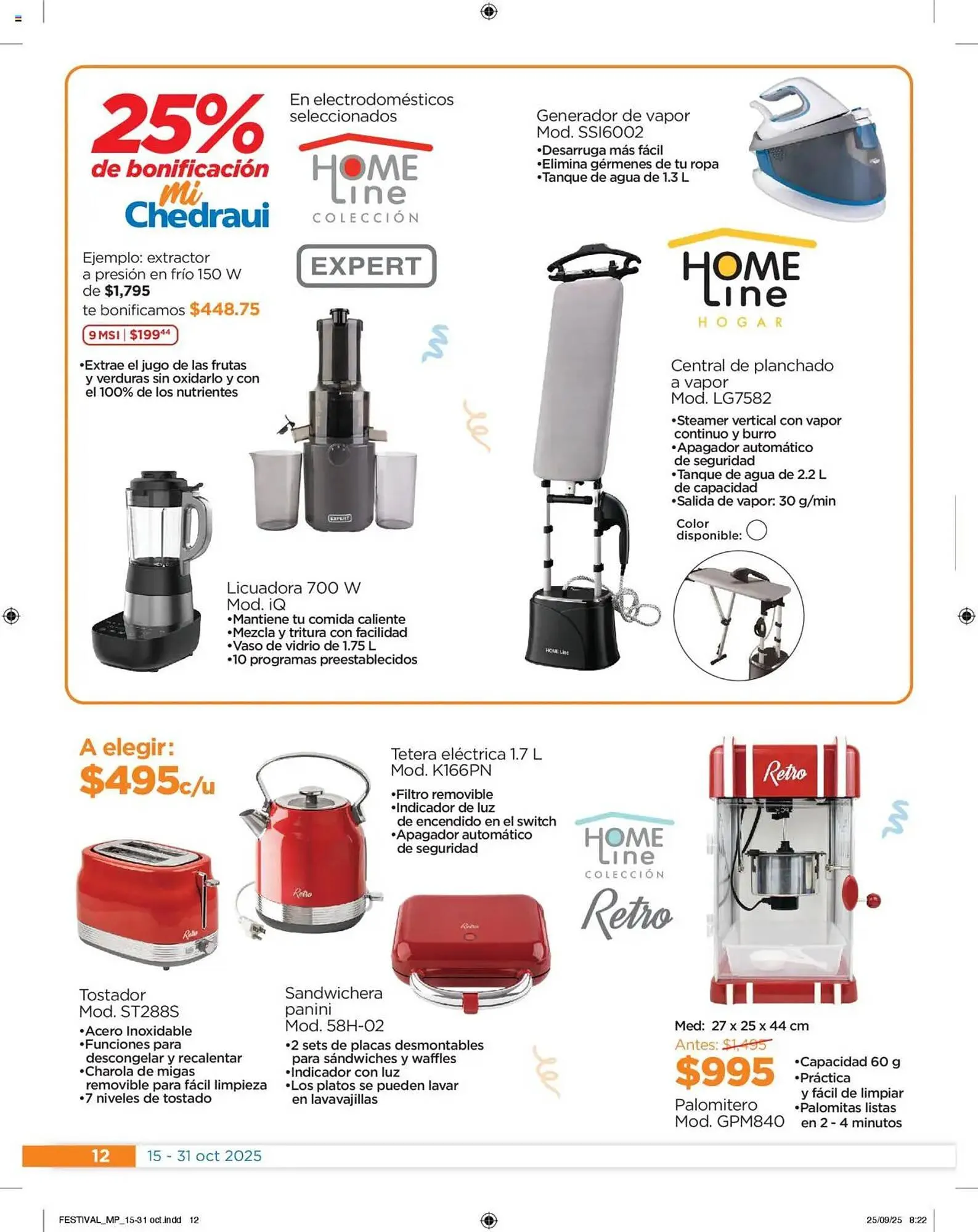 Catálogo de Folleto Chedraui 15 de octubre al 1 de noviembre 2025 - Pagina 12