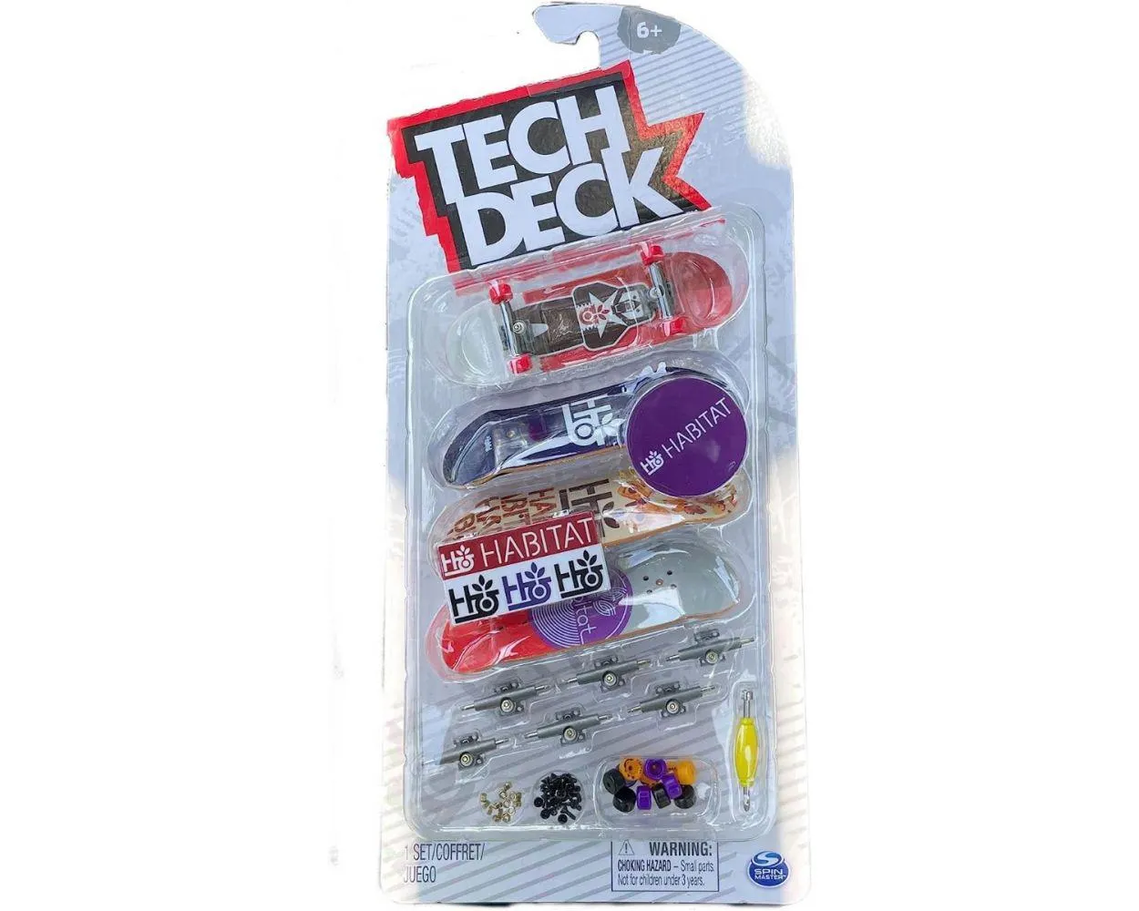 Tech Deck Sk8shop Paquete de 4 monopatines para dedos