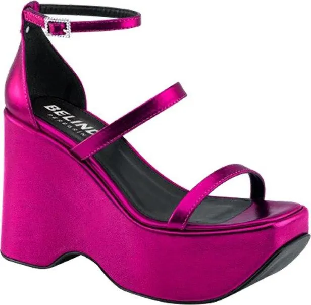 sandalia plataforma xl metálica