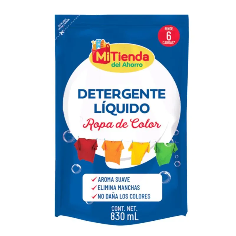Detergente Liquido de Color Pouch 830 Ml
