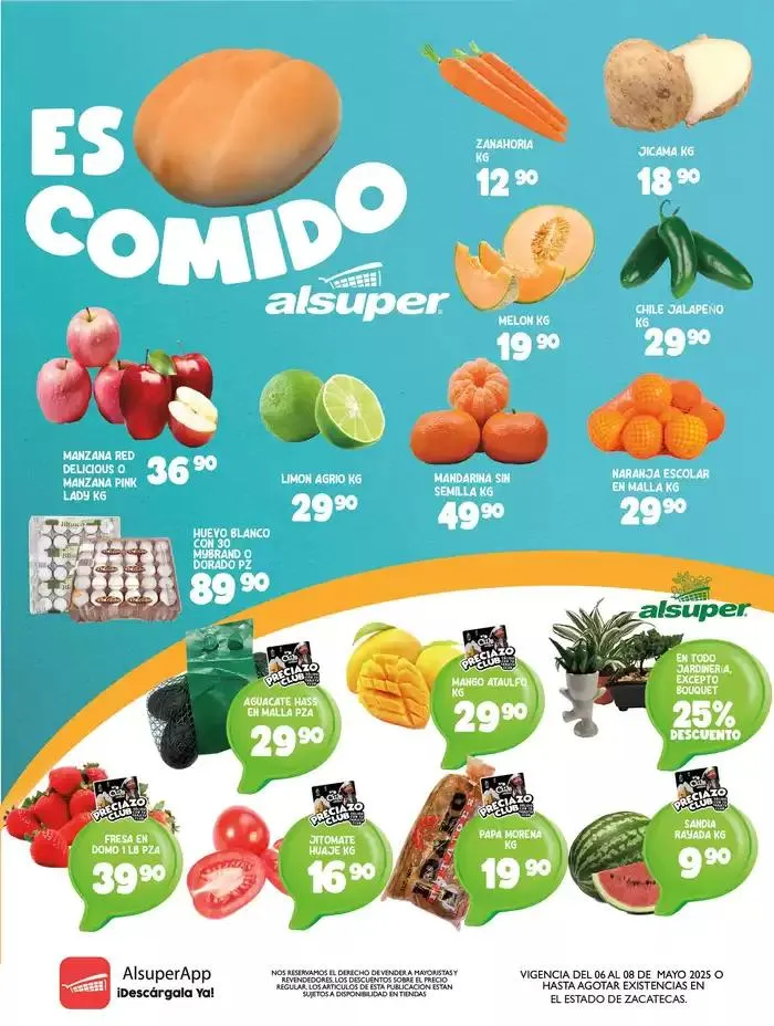 Catálogo de Alsuper ZACATECAS 6 de mayo al 8 de mayo 2025 - Pagina 1