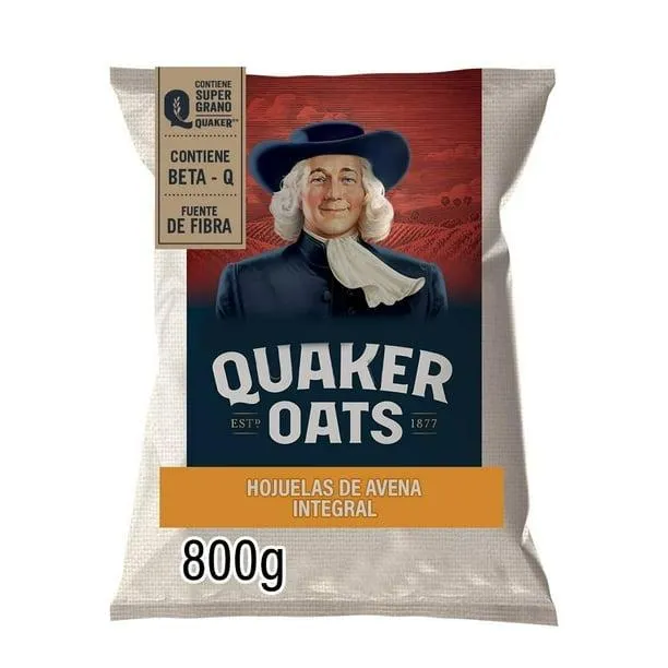 Hojuelas de avena integral Quaker Oats 800 g