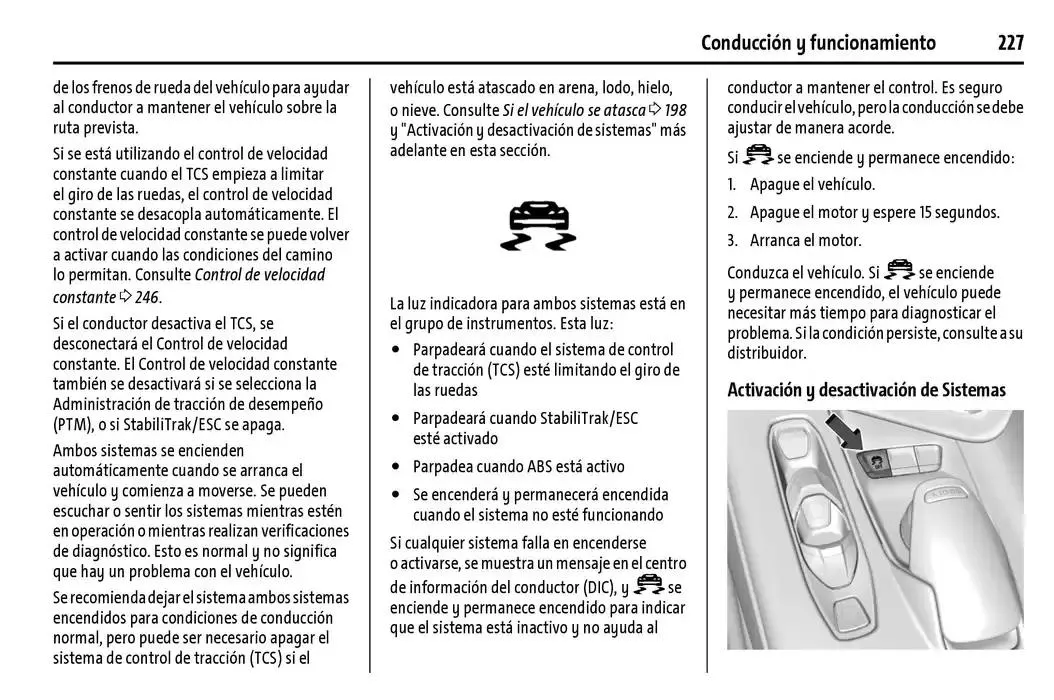 Catálogo de Chevrolet Corvette Stingray Manual del propietario 22 de enero al 31 de diciembre 2025 - Pagina 228