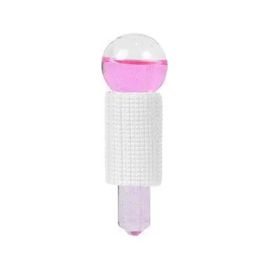 Masajeador Facial Globo De Hielo Vidrio Rosa 10 cm