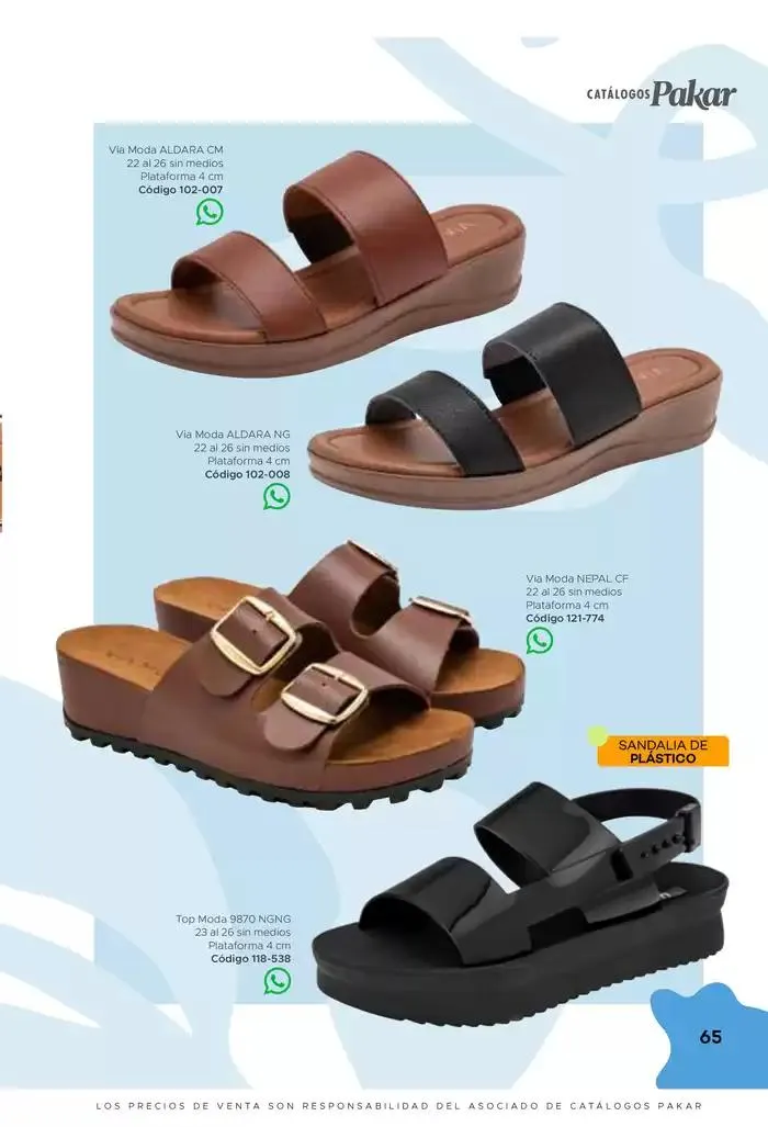 Catálogo de Pakar Sandalia 31 de enero al 31 de mayo 2025 - Pagina 65