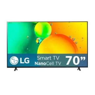 Pantalla LG 70 Pulgadas NanoCell Smart TV ThinQ AI 70NANO755QA