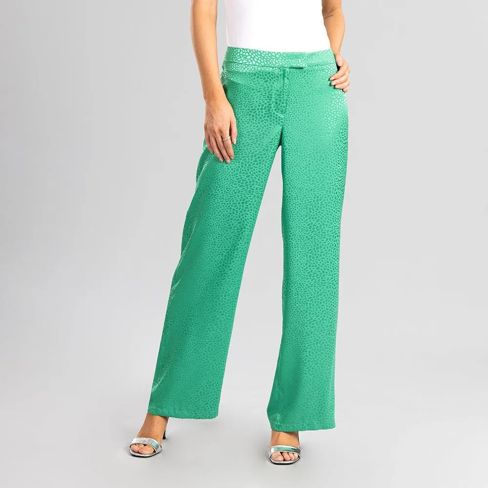 Pantalón Satin Textura Print