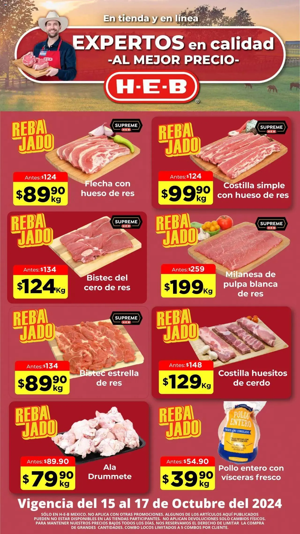 Catálogo de H-E-B folleto 15 de octubre al 17 de octubre 2024 - Pagina 1