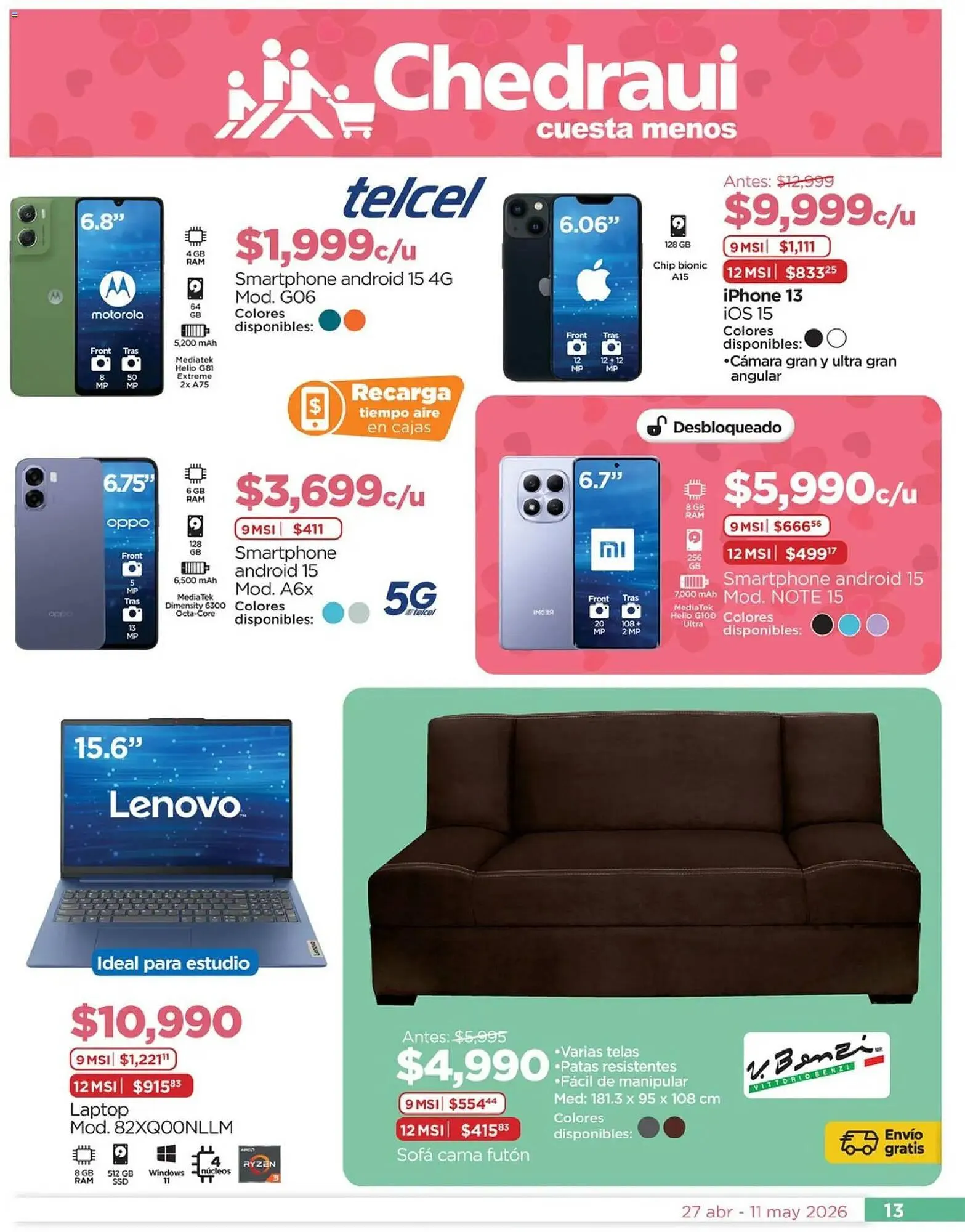 Catálogo de Folleto Chedraui 27 de abril al 12 de mayo 2026 - Pagina 13