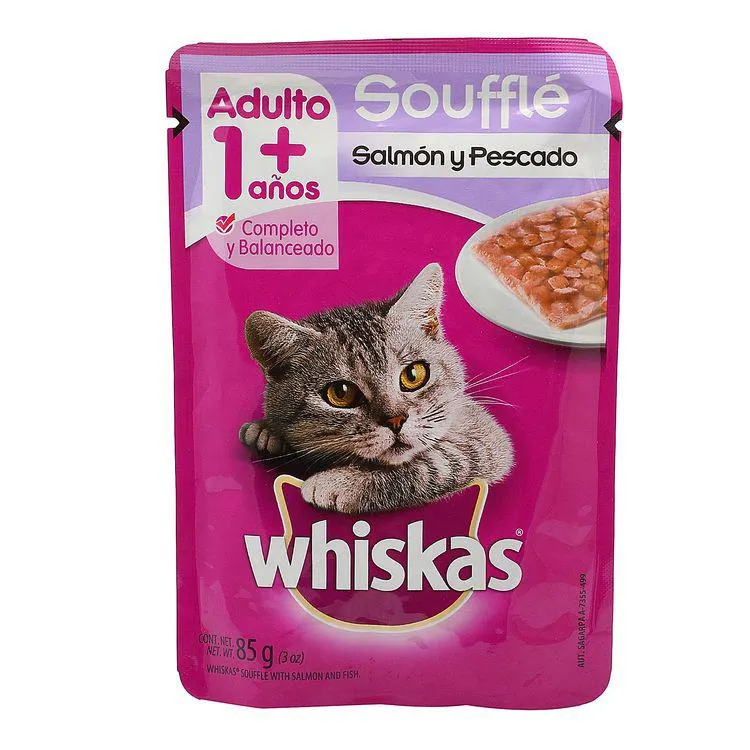Alimento Whiskas Pouch 85 Grs Souf Salmo - Whiskas - 1 pieza