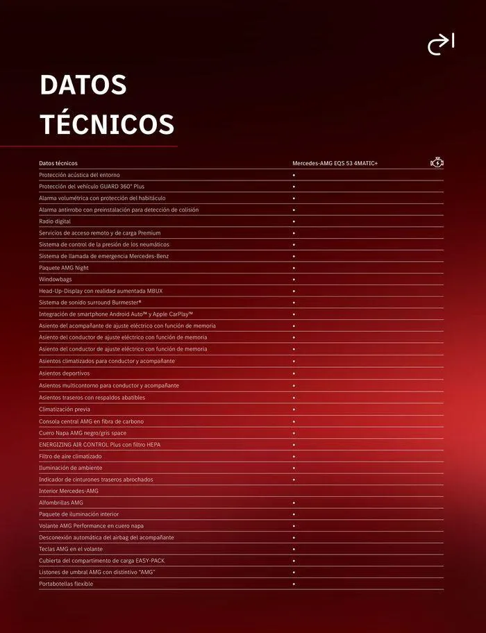Catálogo de AMG EQS 53 4MATIC 27 de febrero al 30 de junio 2024 - Pagina 11