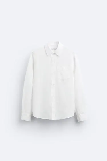 CAMISA ESTRUCTURA ALGODÓN - LINO