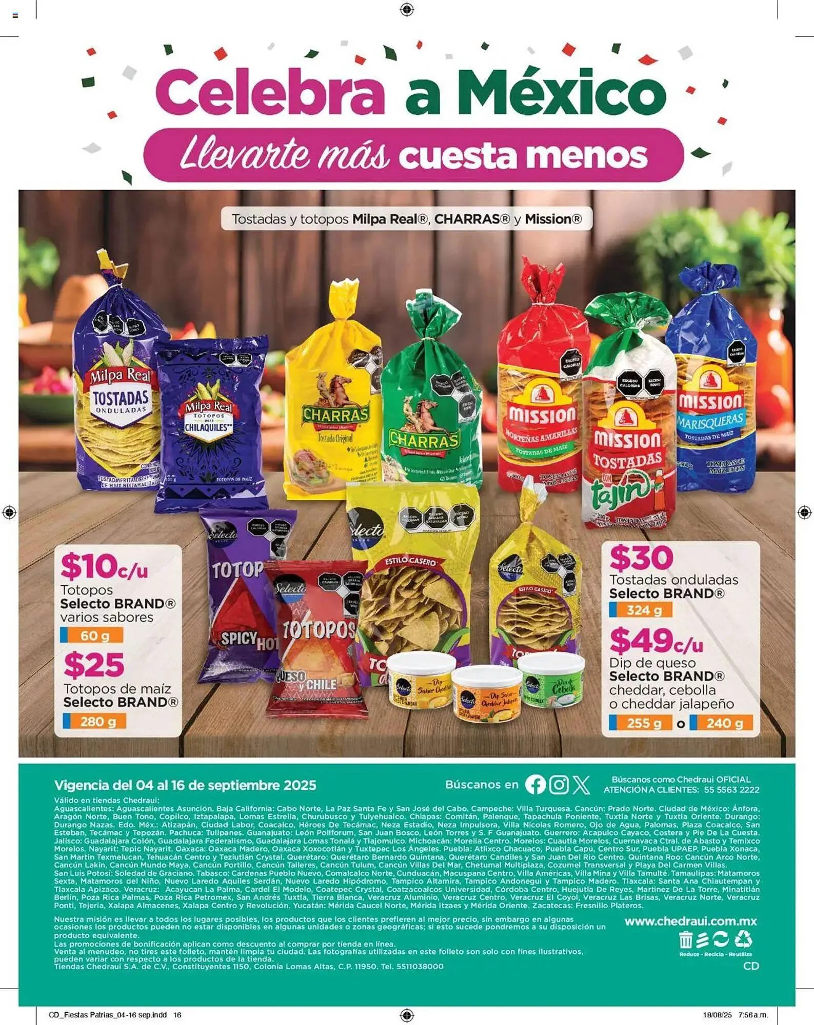 Catálogo de Folleto Chedraui 4 de septiembre al 17 de septiembre 2025 - Pagina 16