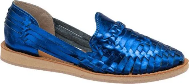 sandalia plana artesanal de piel