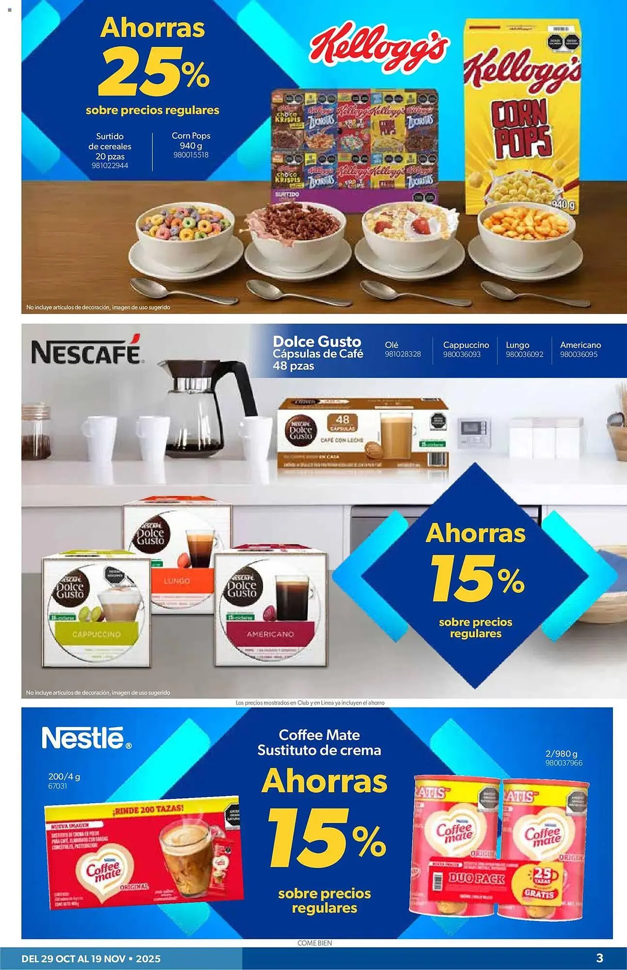 Catálogo de Catálogo Sam's Club 29 de octubre al 19 de noviembre 2025 - Pagina 3