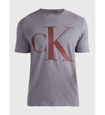 Playera Calvin Klein Monograma Hombre Azul