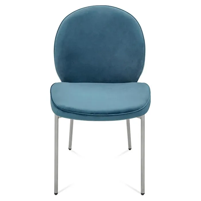Silla Tela Azul/plateado Dibu