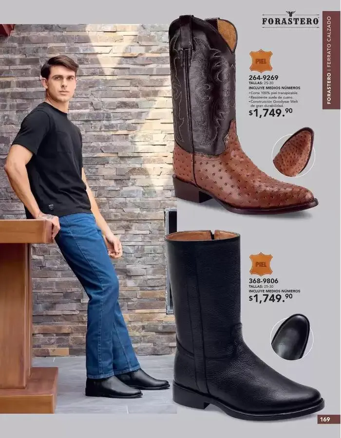 Catálogo de ANDREA | CALZADO CABALLERO 26 de enero al 24 de mayo 2025 - Pagina 169